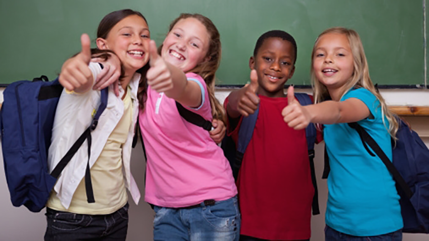 Group of older children